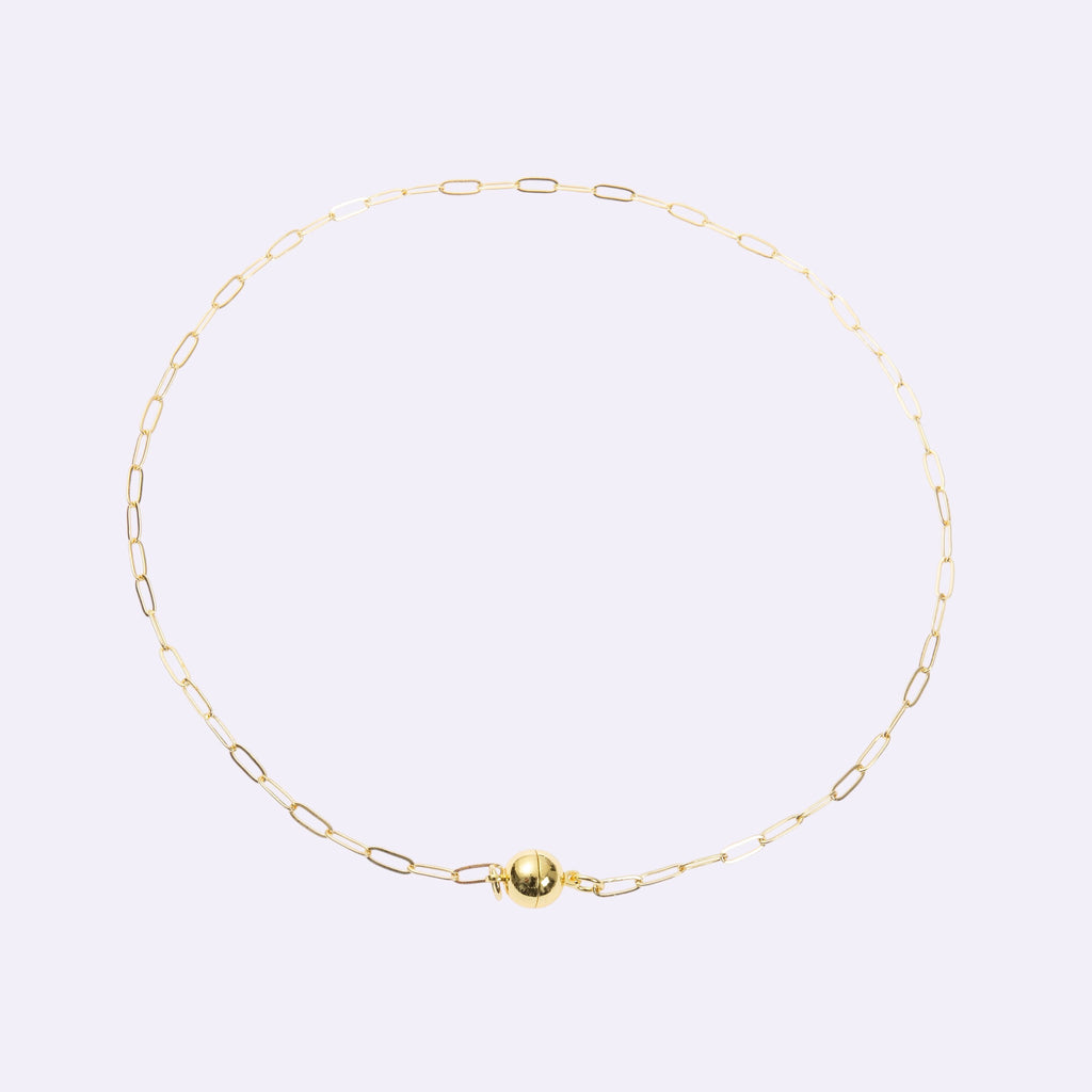 18K Gold Plated Rectangle Necklace N5806