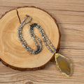 Agate pendant Necklace N5862
