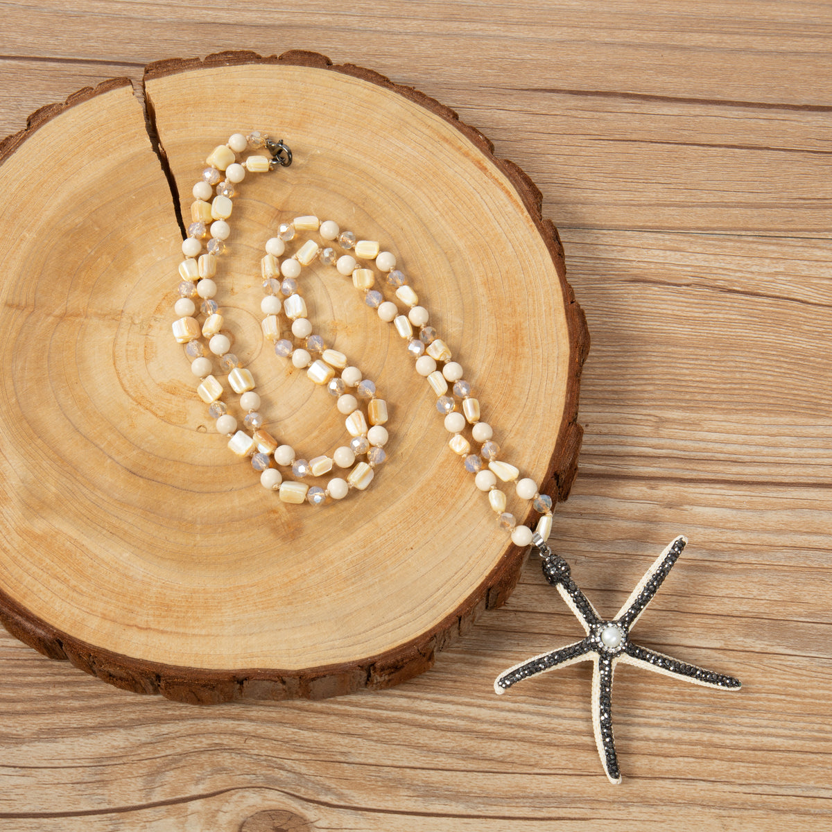 Fossil Stone Necklace N5864
