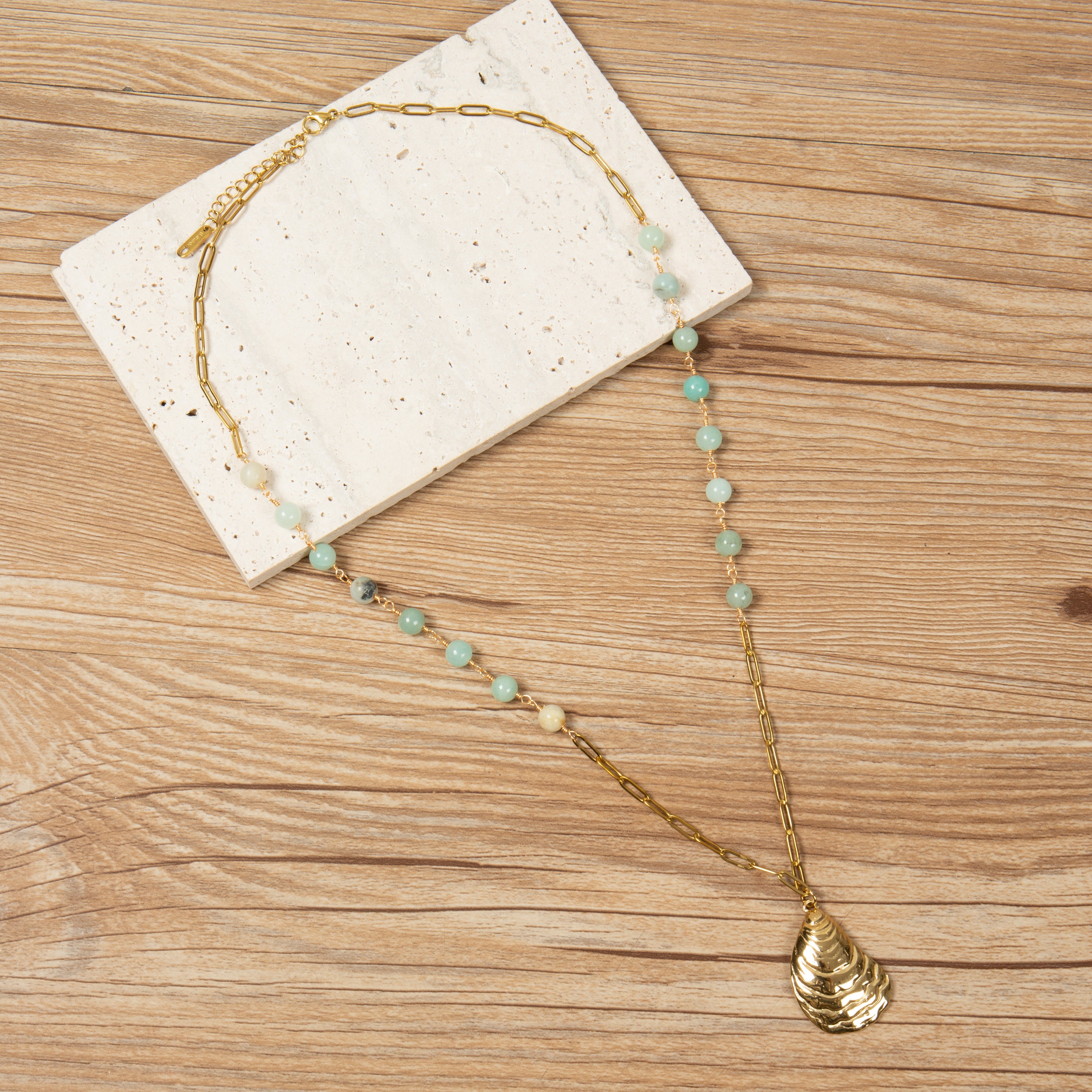 Amazonite Stainless Steel Necklace N5901