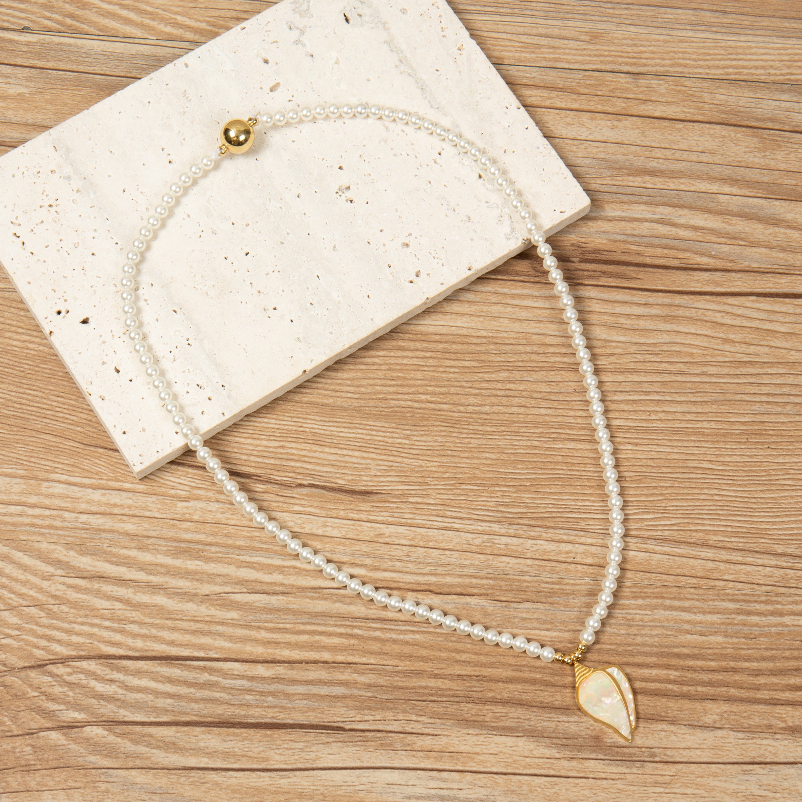 Shell Stainless Steel Necklace N5916