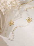 Clear Quartz Stainless Steel Necklace N5923
