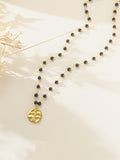 Onyx Stainless Steel Necklace N5942