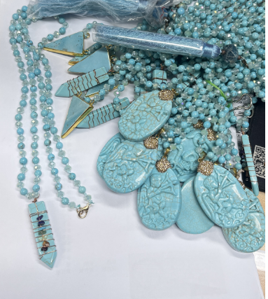 Cracked Turquoise Necklace N5954