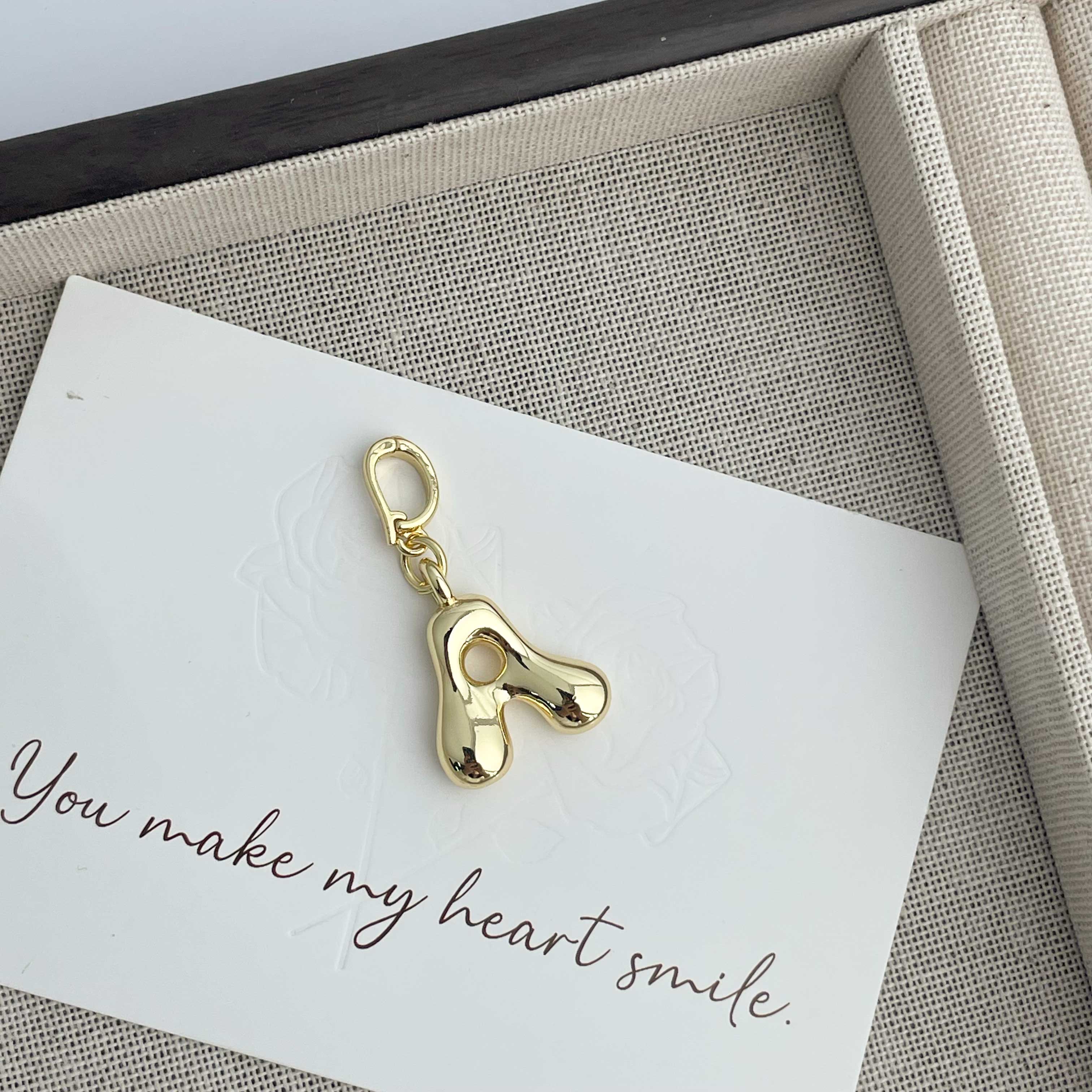 Alphabet Alloy Pendant P0676