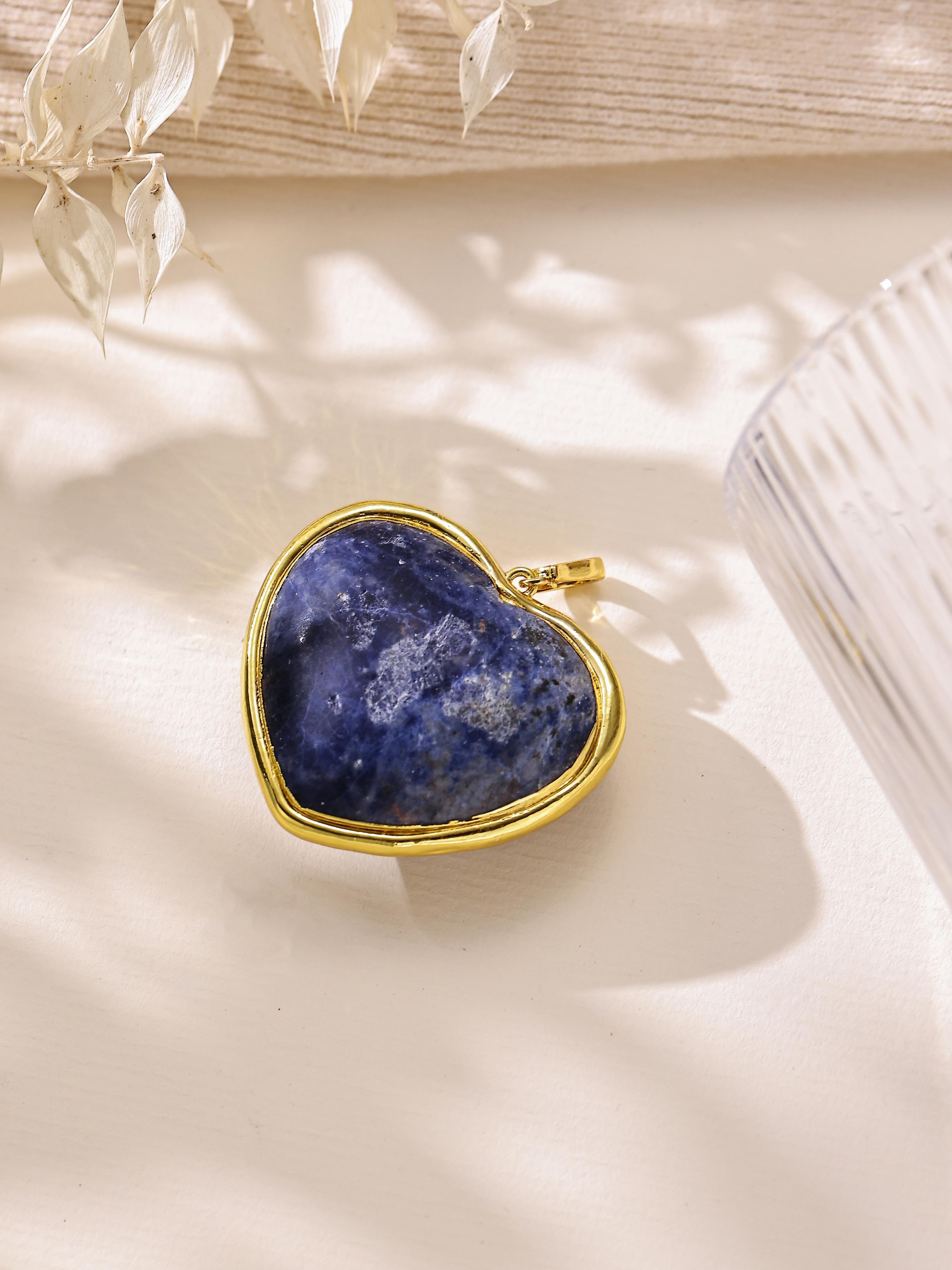 Heart Shape Various Stones Pendant P0703