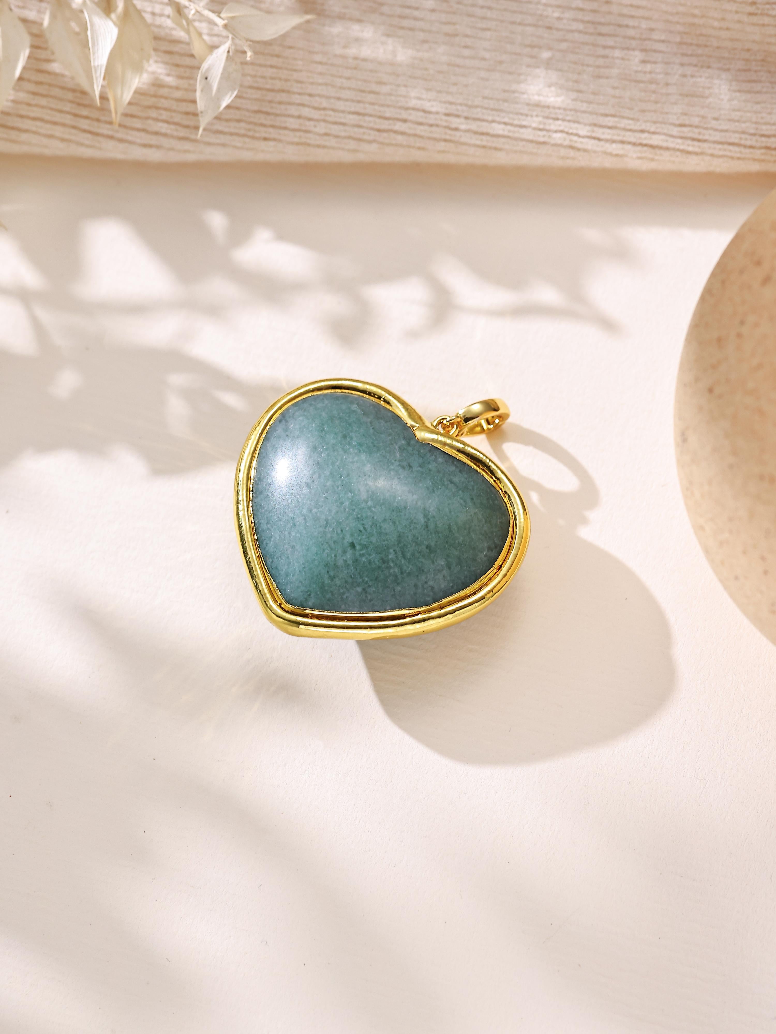Heart Shape Various Stones Pendant P0703