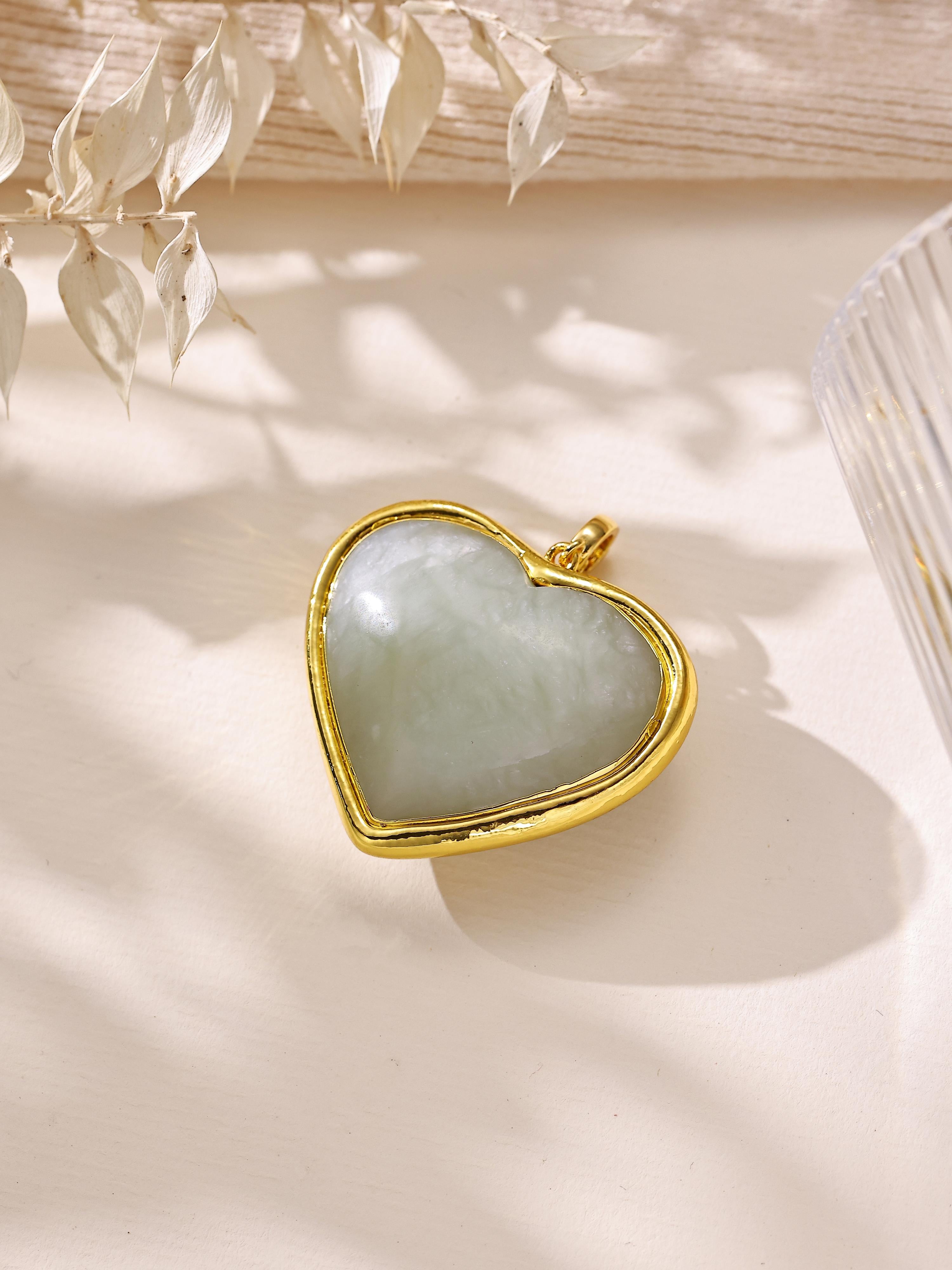 Heart Shape Various Stones Pendant P0703