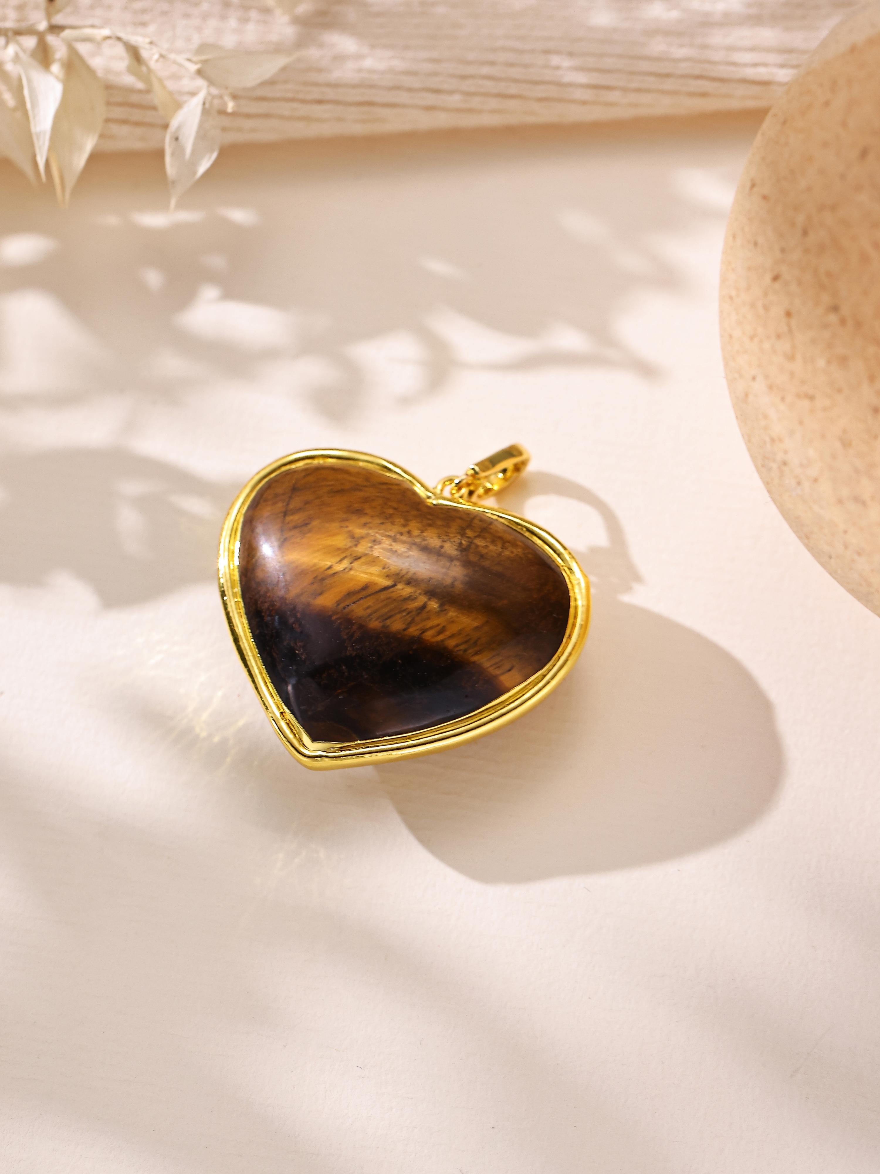 Heart Shape Various Stones Pendant P0703