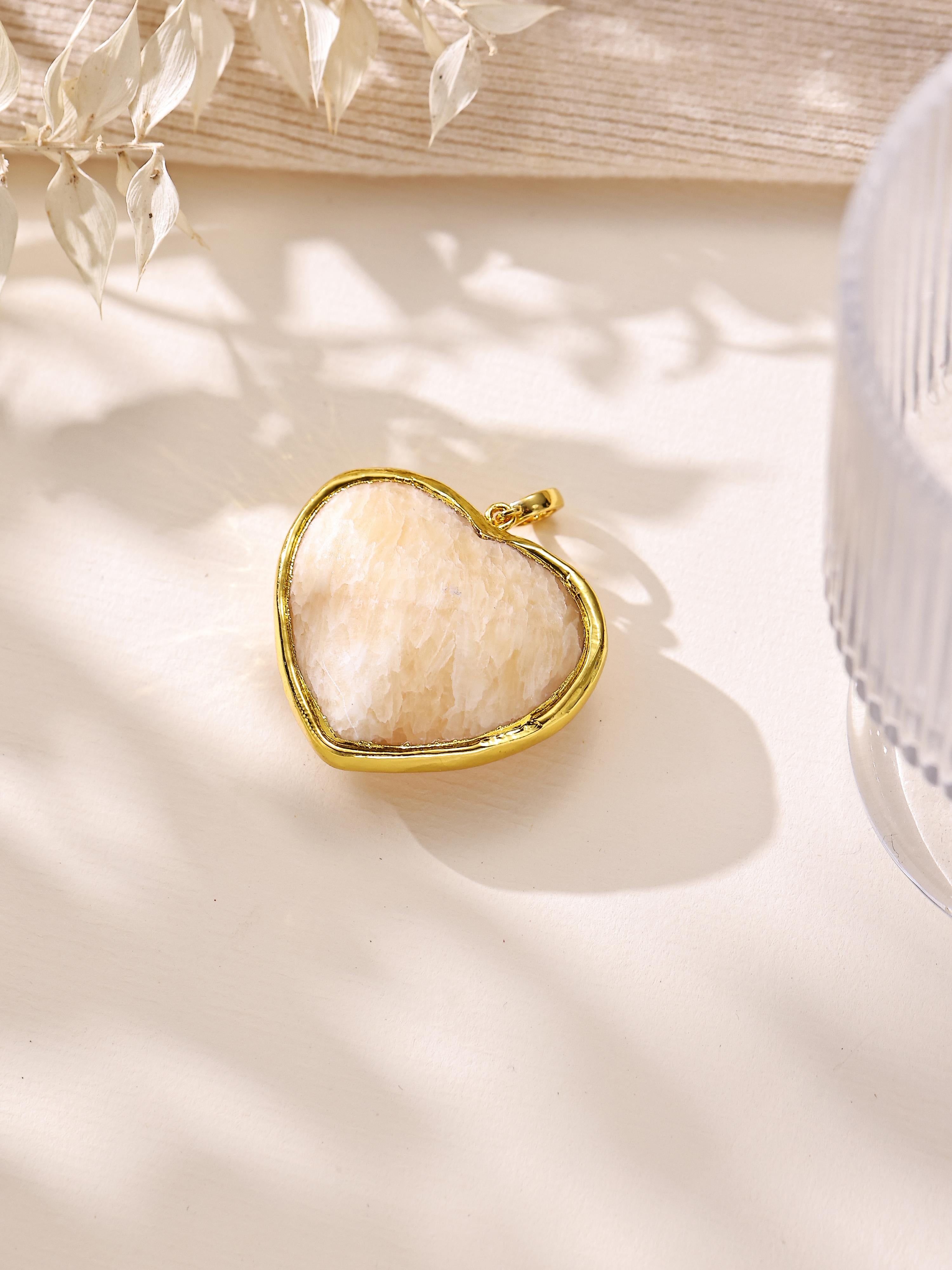 Heart Shape Various Stones Pendant P0703