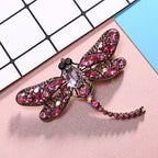 Rhinestone Dragonfly Brooch PA3211 - Small