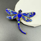 Rhinestone Dragonfly Brooch PA3211 - Large