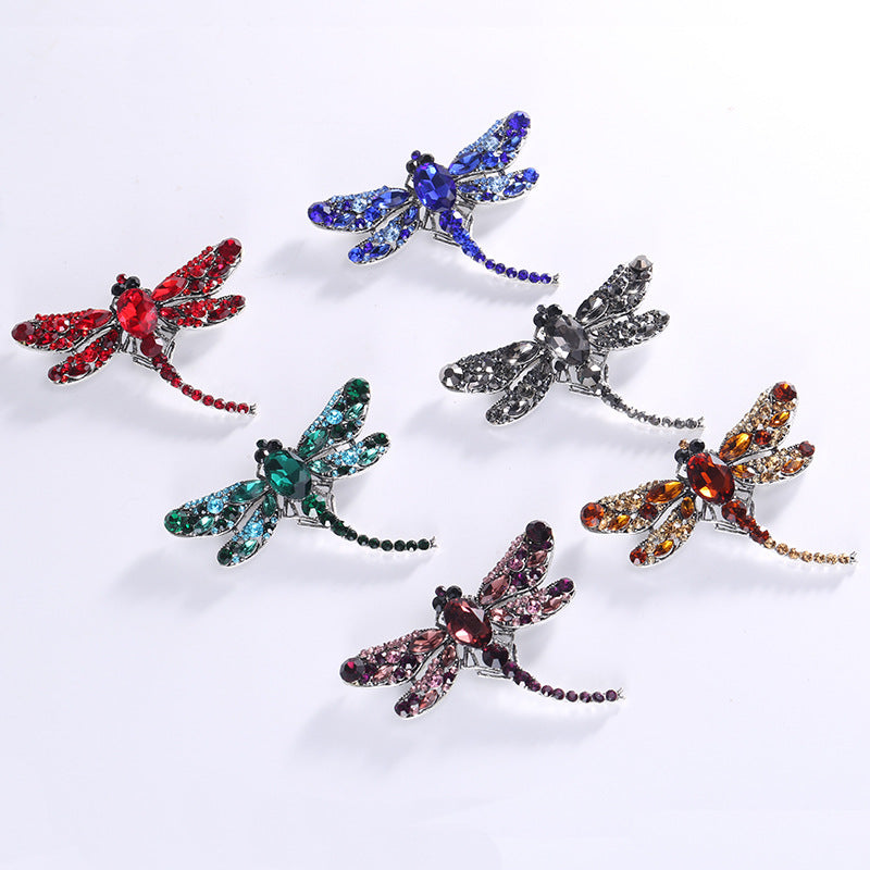 Rhinestone Dragonfly Brooch PA3211 - Small