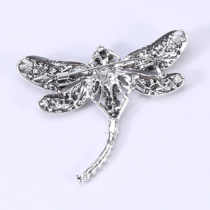 Rhinestone Dragonfly Brooch PA3211 - Small