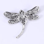 Rhinestone Dragonfly Brooch PA3211 - Small