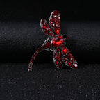 Rhinestone Dragonfly Brooch PA3211 - Small