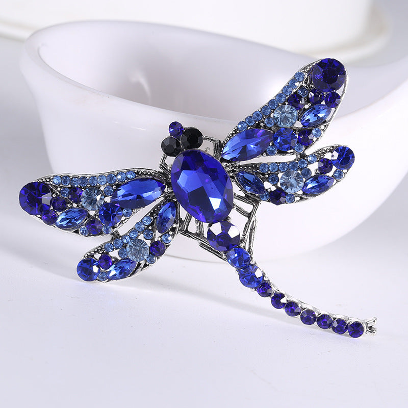 Rhinestone Dragonfly Brooch PA3211 - Small