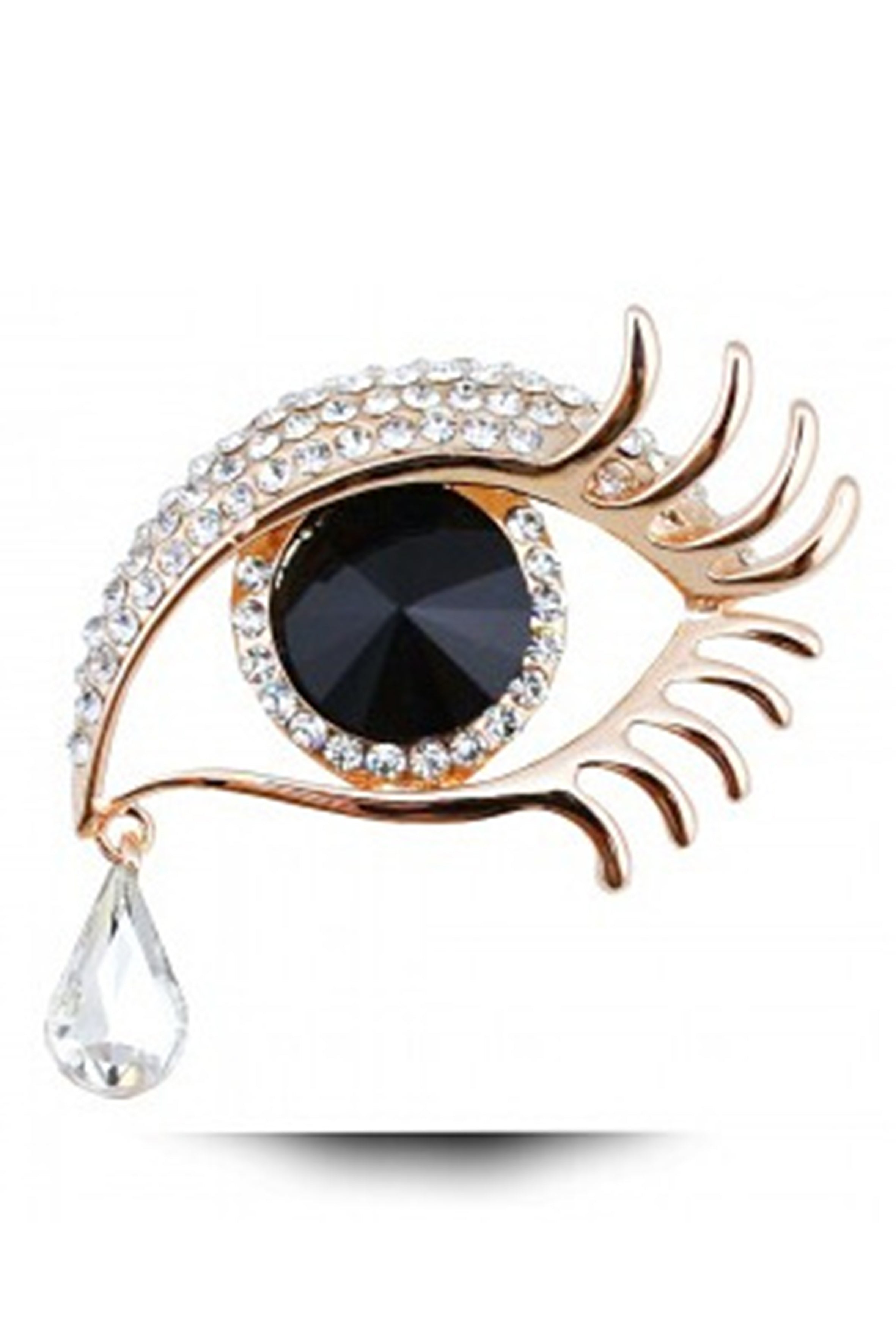Angle Tear Rhinestone Brooches PA3221