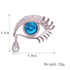 Angle Tear Rhinestone Brooches PA3221