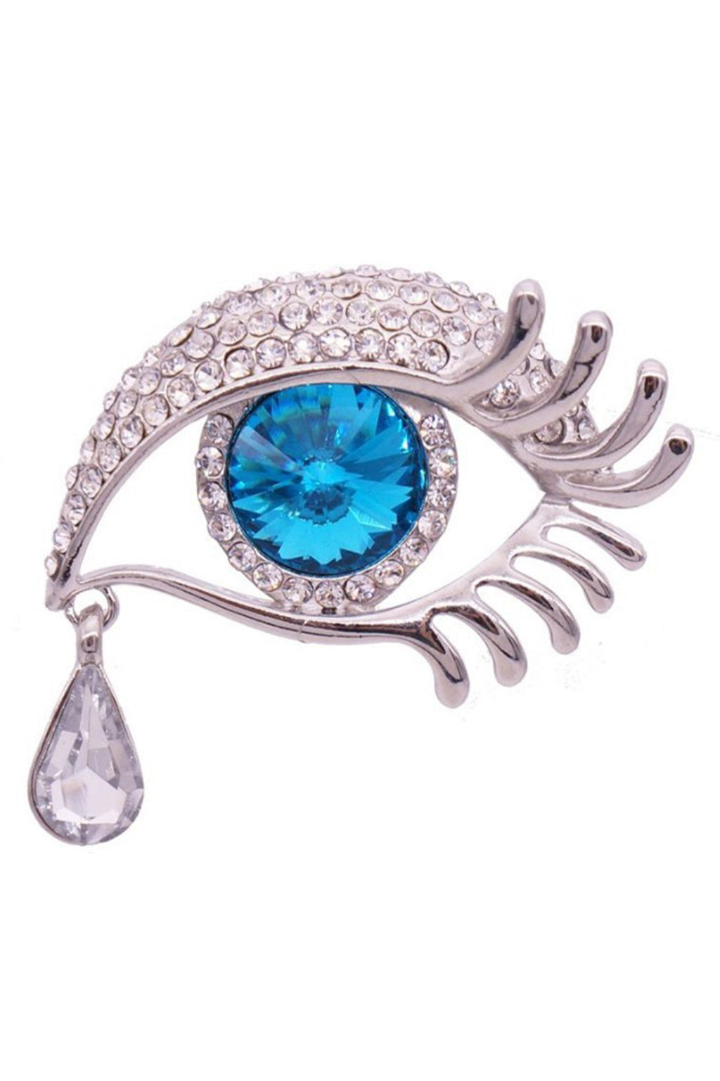 Angle Tear Rhinestone Brooches PA3221