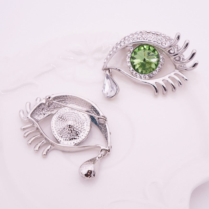 Angle Tear Rhinestone Brooches PA3221