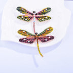 Rhinestone Alloy Dragonfly Brooch PA3230