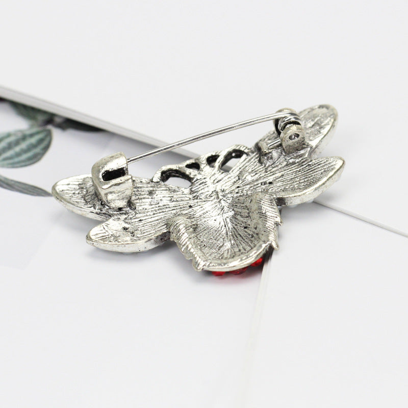 Bee Pearl Rhinestone Brooch PA3267