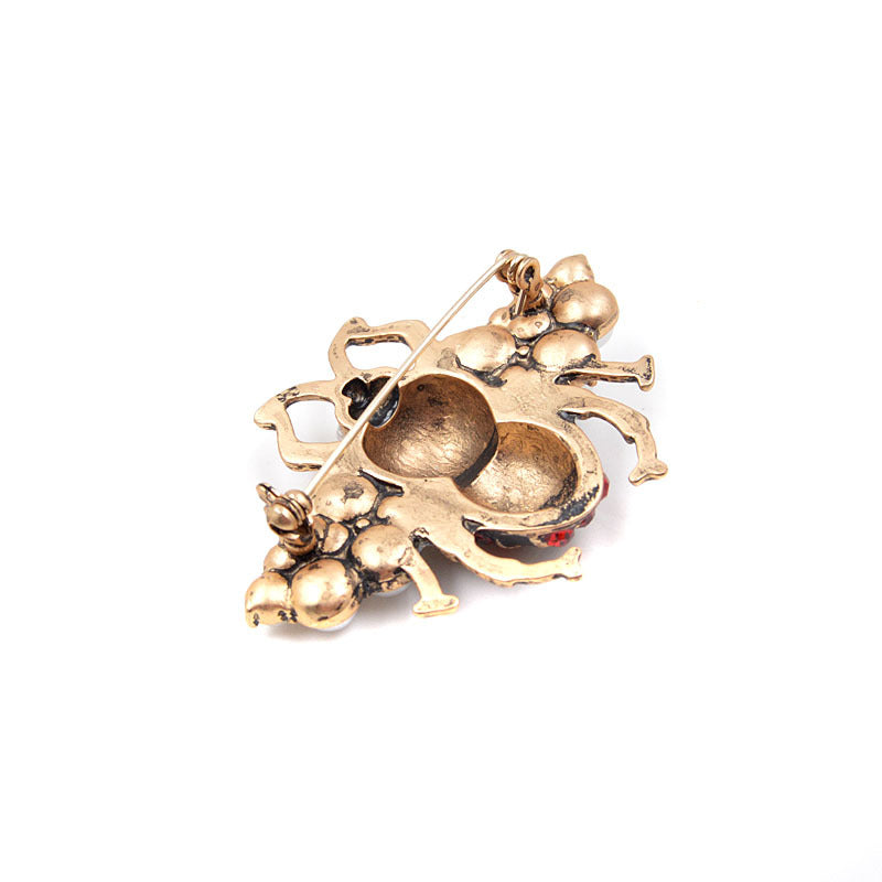 Alloy Pearl Bee Brooches PA3268
