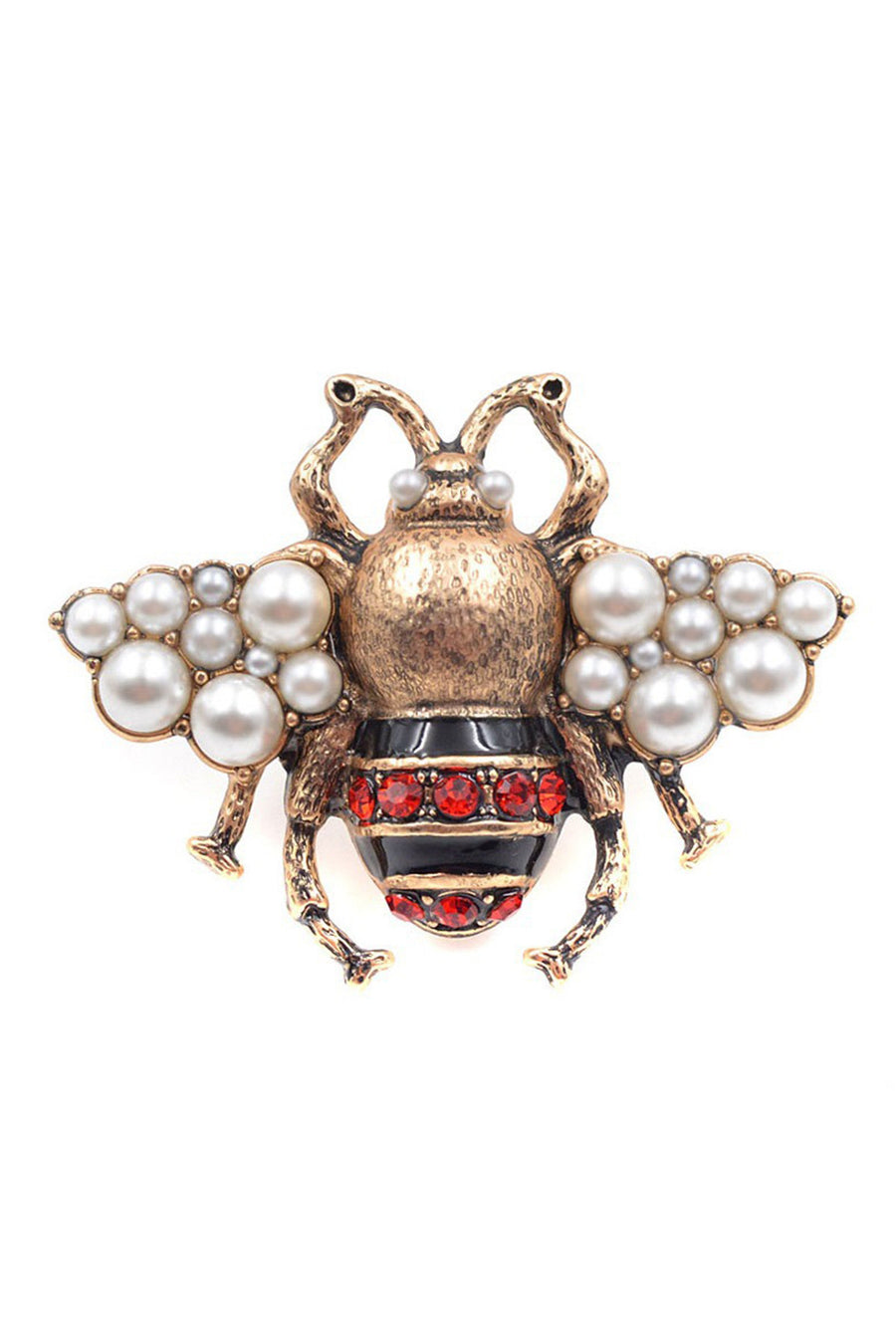 Bee Alloy Pearl Brooch PA3268