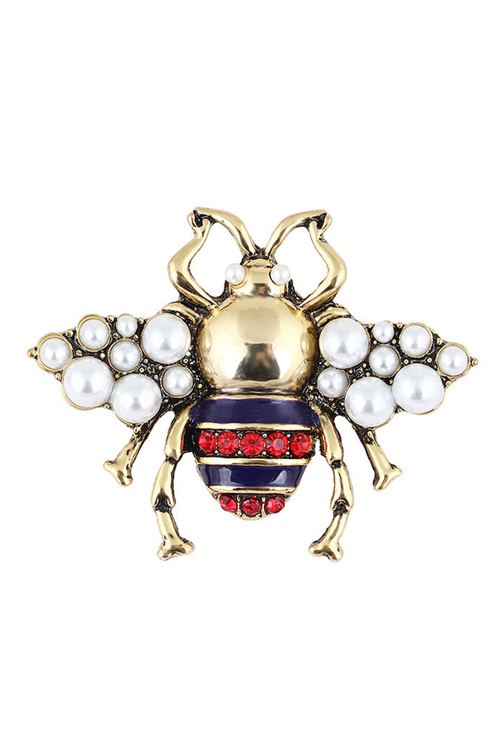 Bee Alloy Pearl Brooch PA3268 - view 5