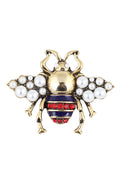 Bee Alloy Pearl Brooch PA3268 - view 5