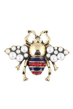 Bee Alloy Pearl Brooch PA3268 - view 5