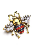 Bee Alloy Pearl Brooch PA3268 - view 6