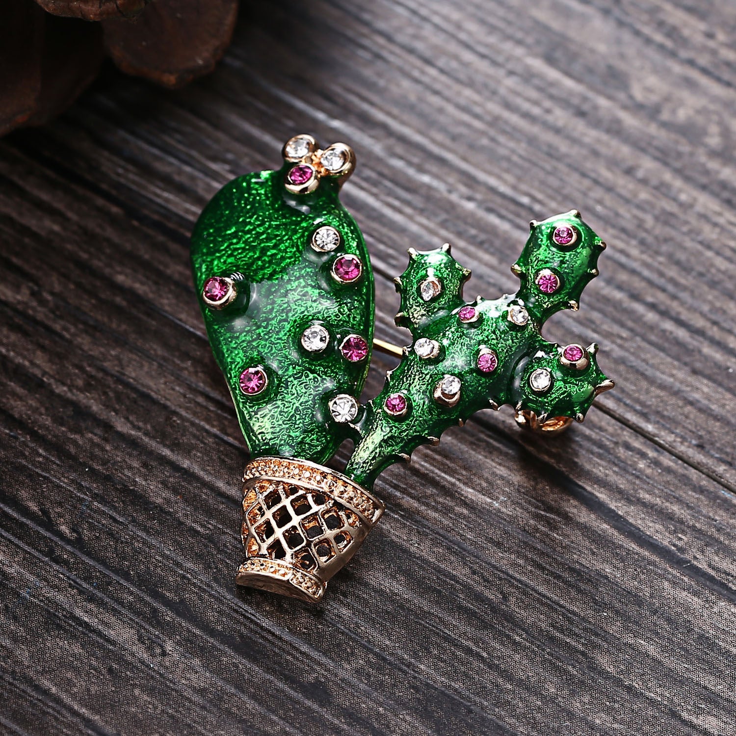 Alloy Cactus Brooch PA3278