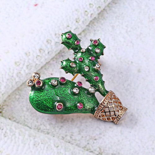 Alloy Cactus Brooch PA3278
