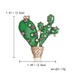 Alloy Cactus Brooch PA3278