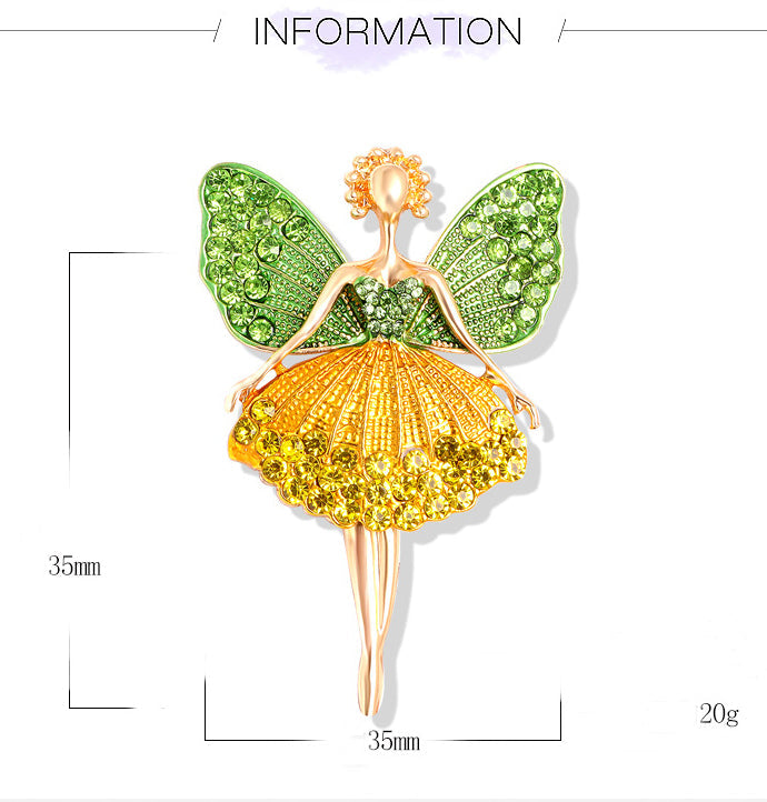 Butterfly Alloy Rhinestone Brooch PA3309