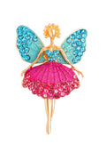 Butterfly Alloy Rhinestone Brooch PA3309 - view 3