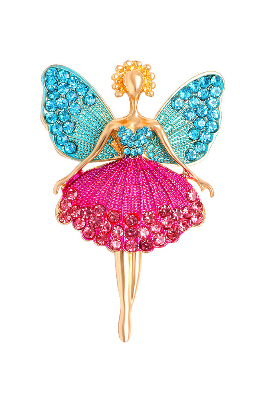 Butterfly Alloy Rhinestone Brooch PA3309