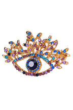 Evil Eye Rhinestone Brooch PA3328