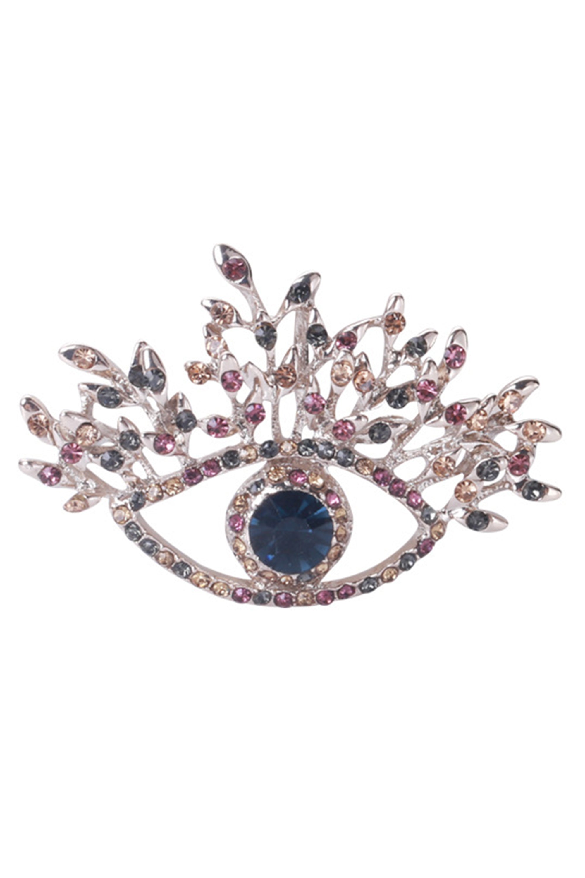 Evil Eye Rhinestone Brooch PA3328