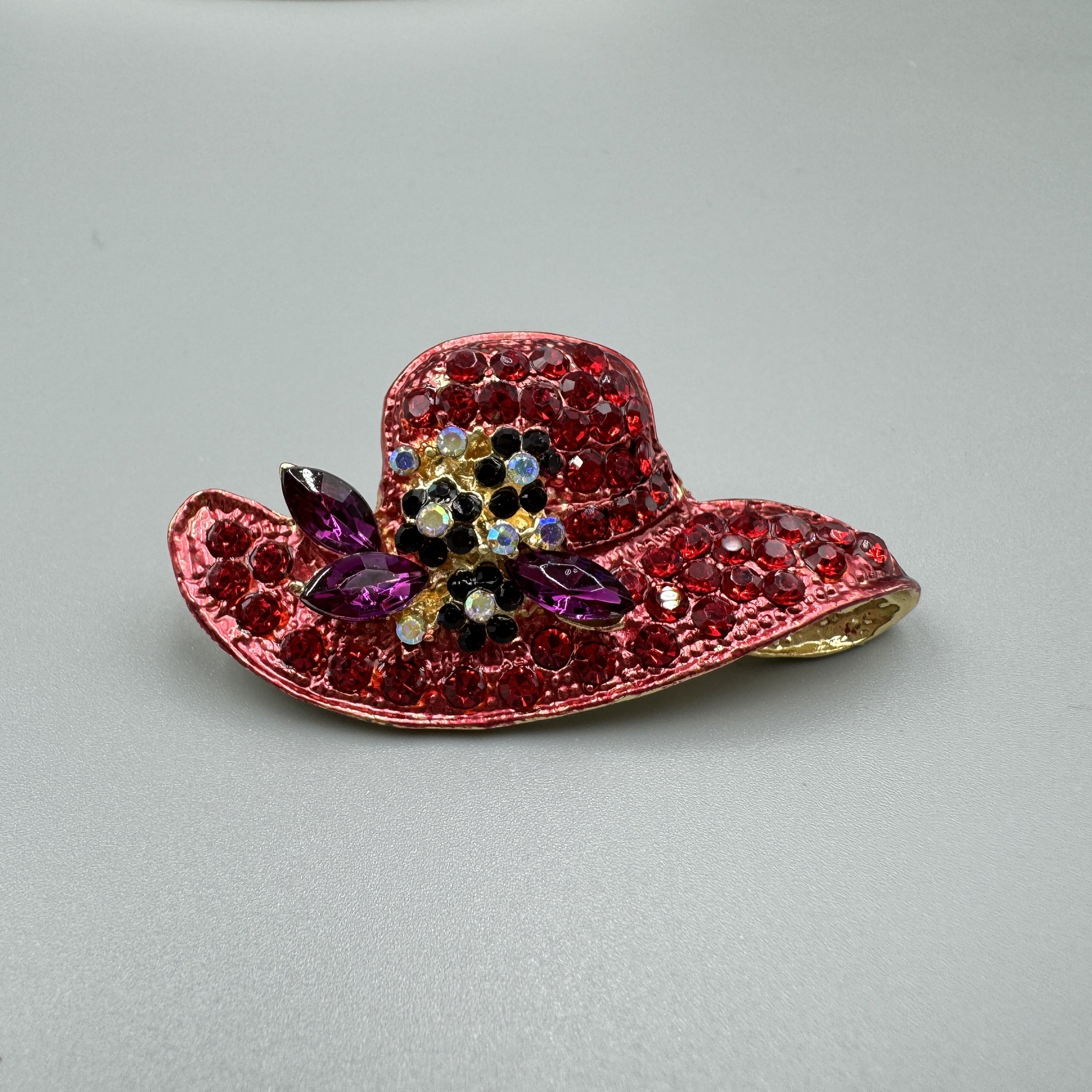 Hat Rhinestone Brooch PA3332