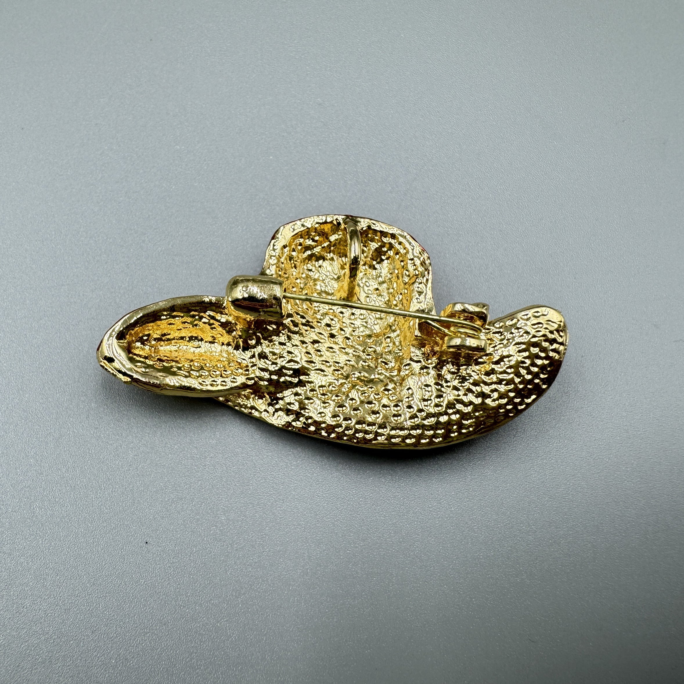 Hat Rhinestone Brooch PA3332