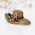 Hat Rhinestone Brooch PA3332