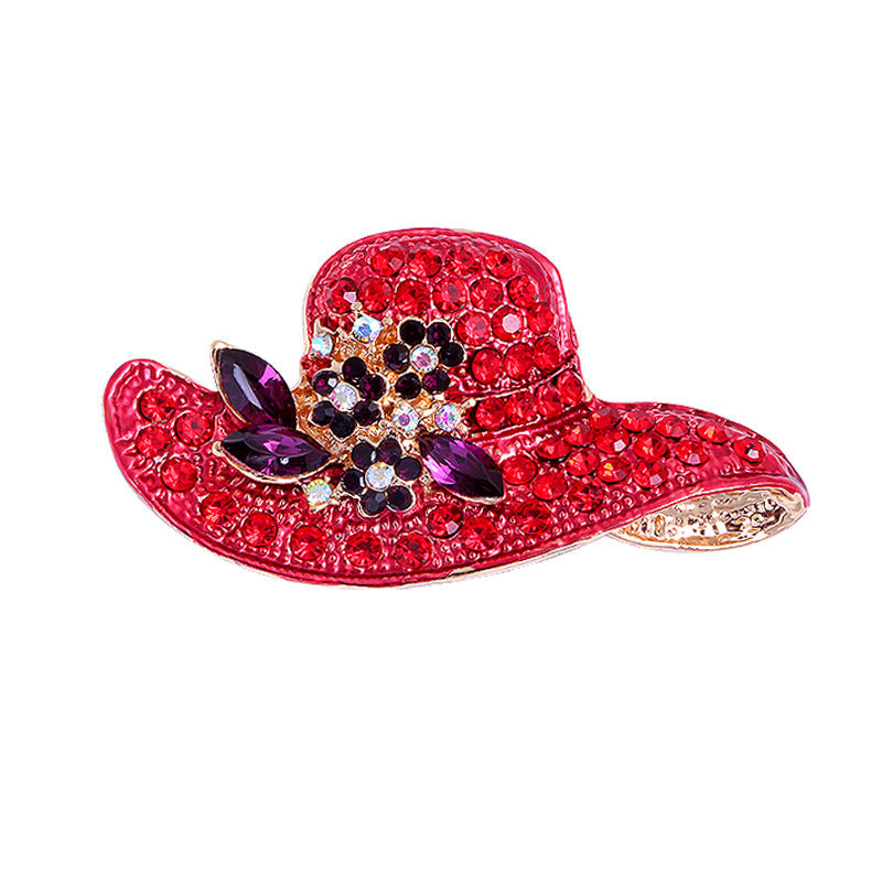 Hat Rhinestone Brooch PA3332