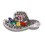 Hat Rhinestone Brooch PA3332