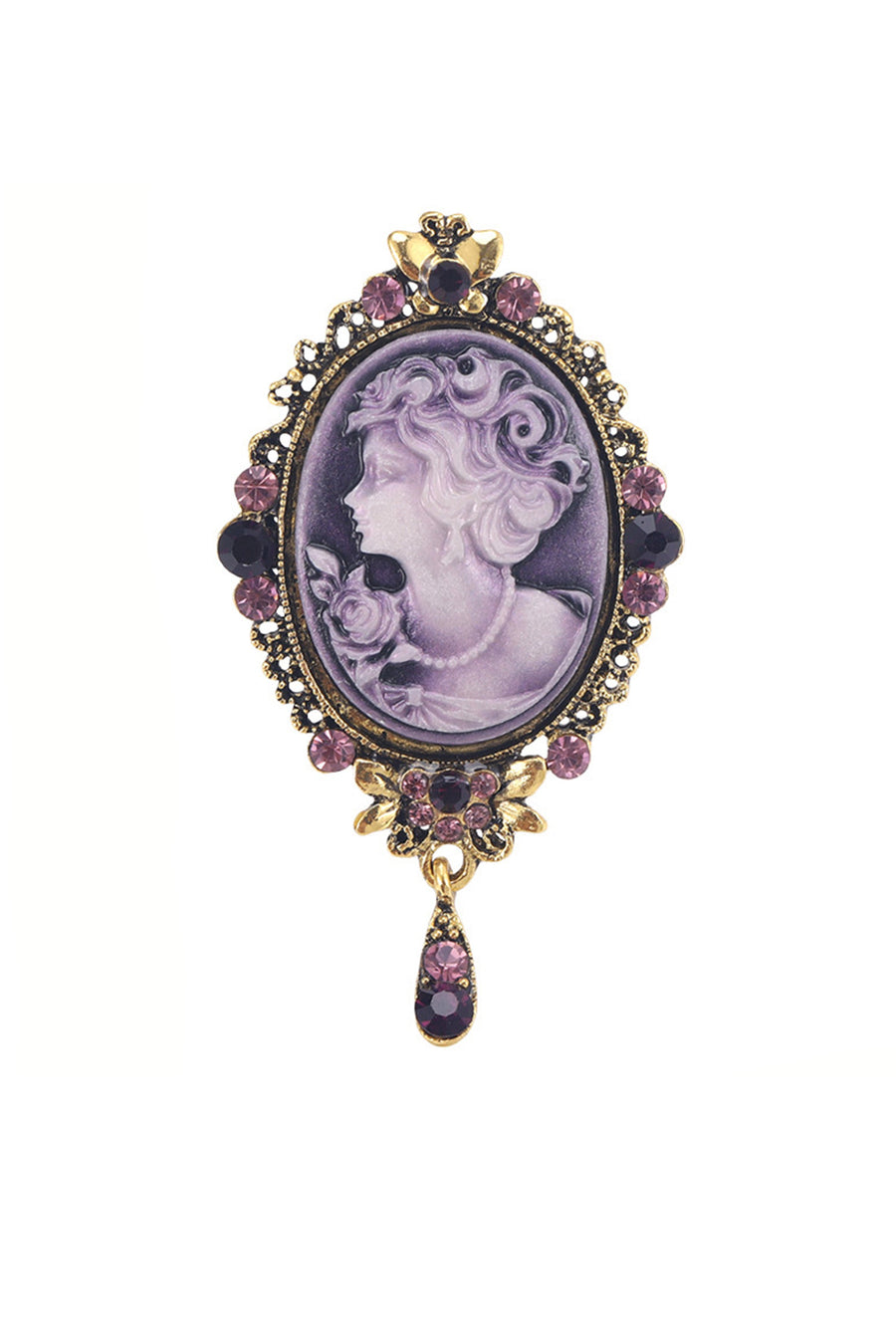 Baroque Portrait Brooch PA3344