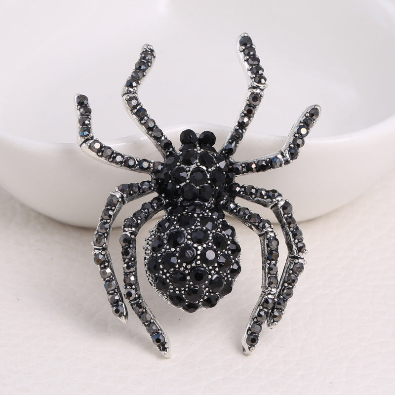Spider Rhinestone Brooch PA3356