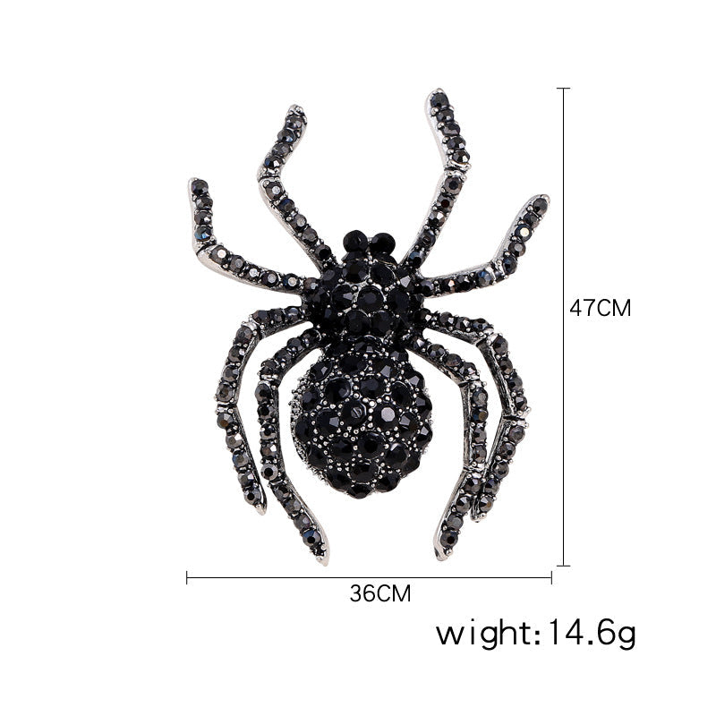 Spider Rhinestone Brooch PA3356