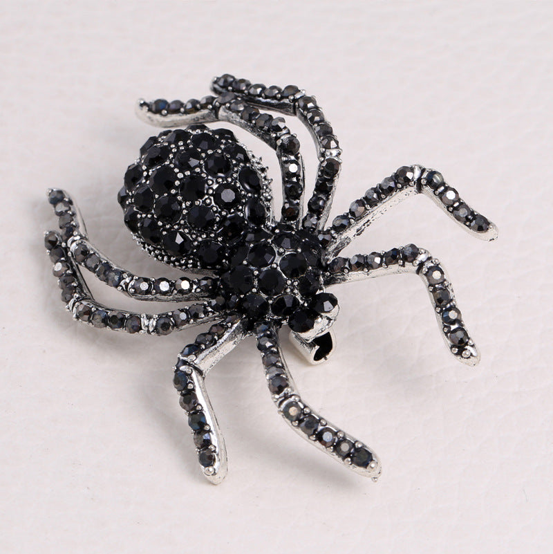 Spider Rhinestone Brooch PA3356